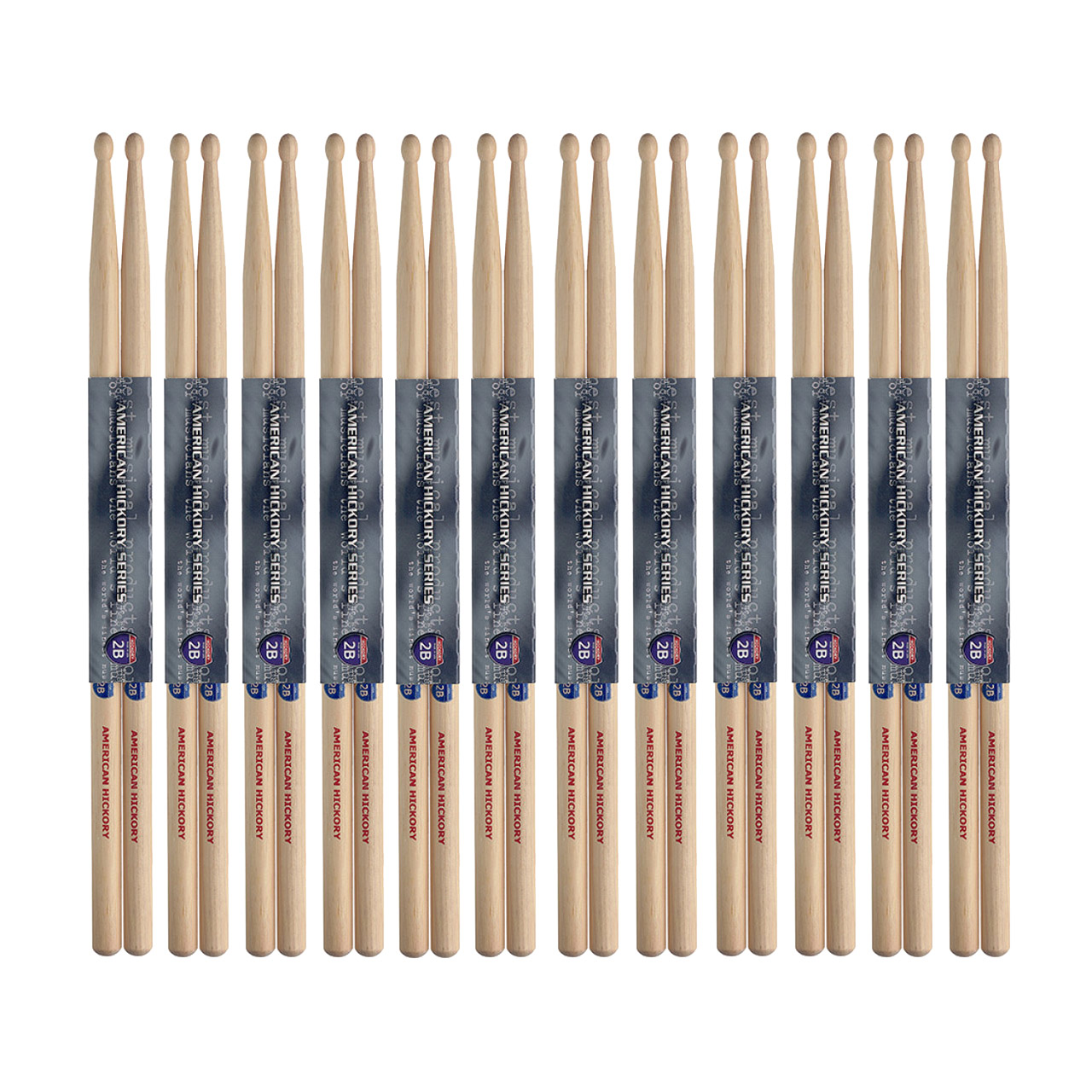 Stagg American Hickory Series Sticks 2B SH2B 12er-Pack