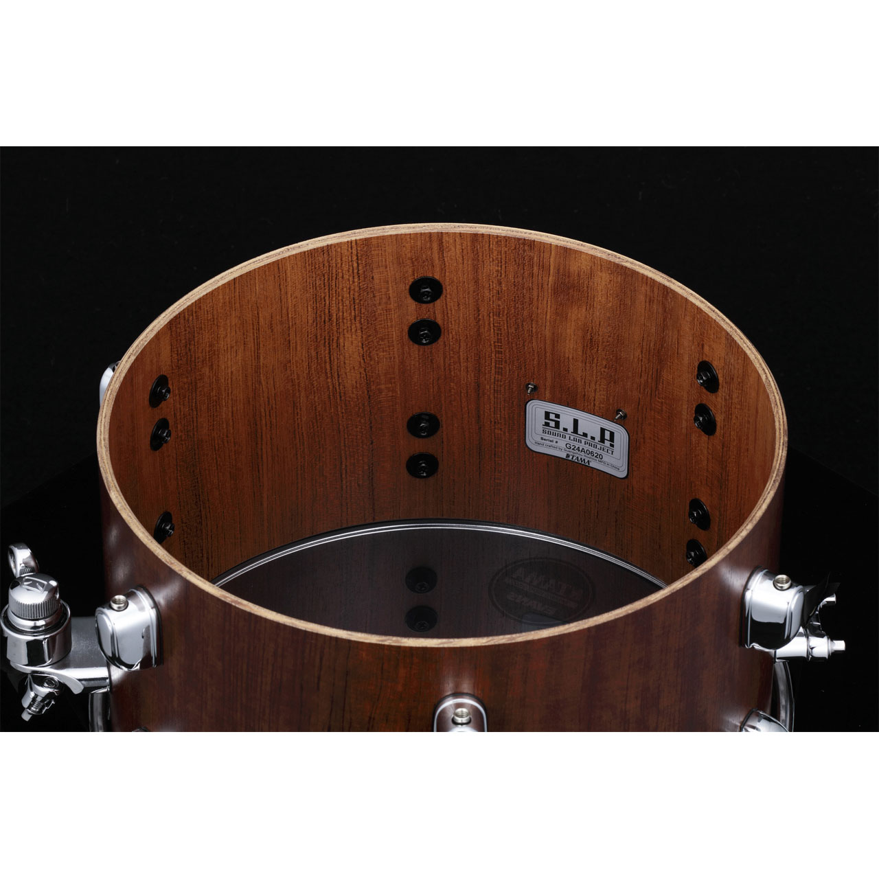 Tama S.L.P. Mod Bubinga Snaredrum 12" x 7" - Satin Bubinga/Chrom HW