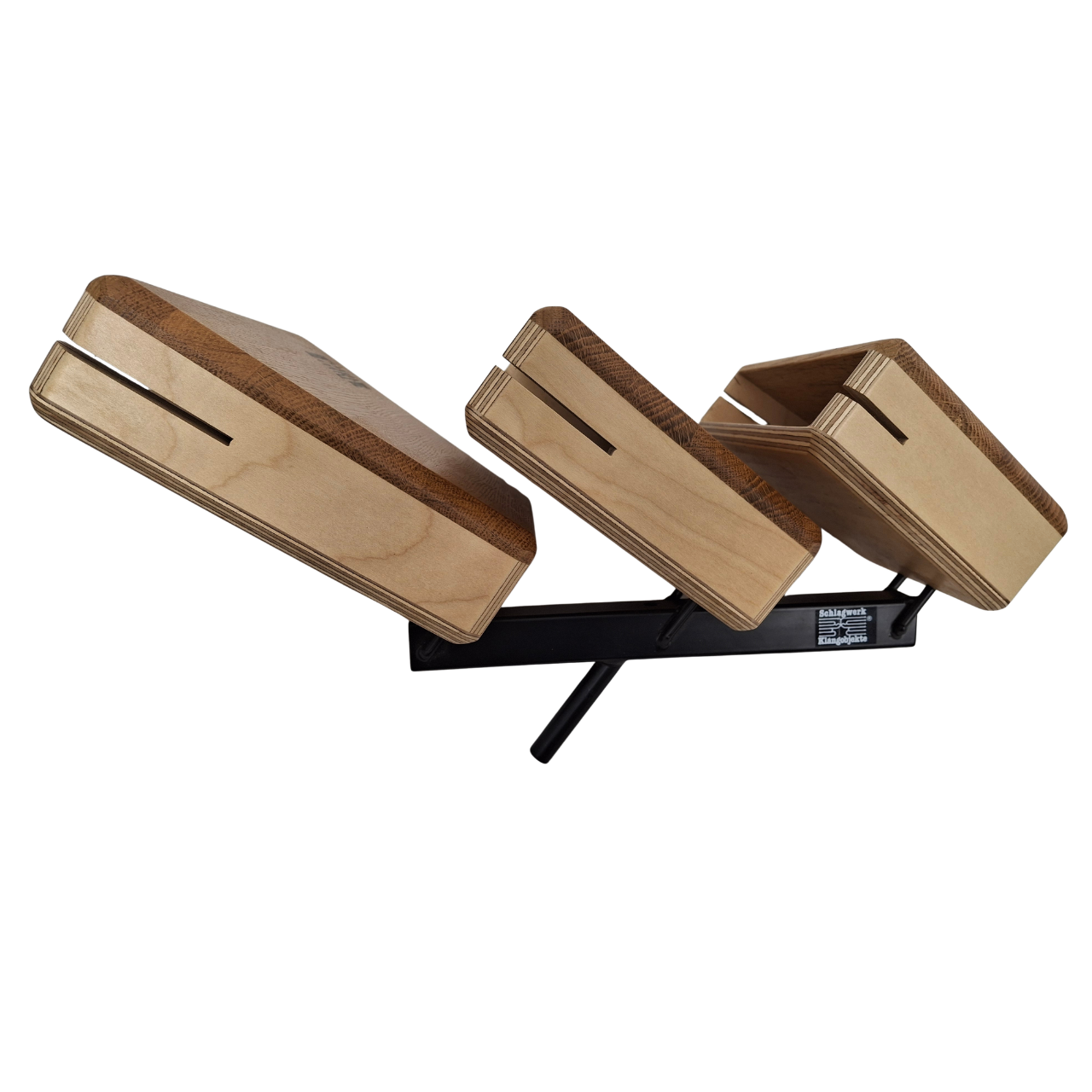 Kopie von Schlagwerk Wood Jamblock Triple, inkl. Halterung #1