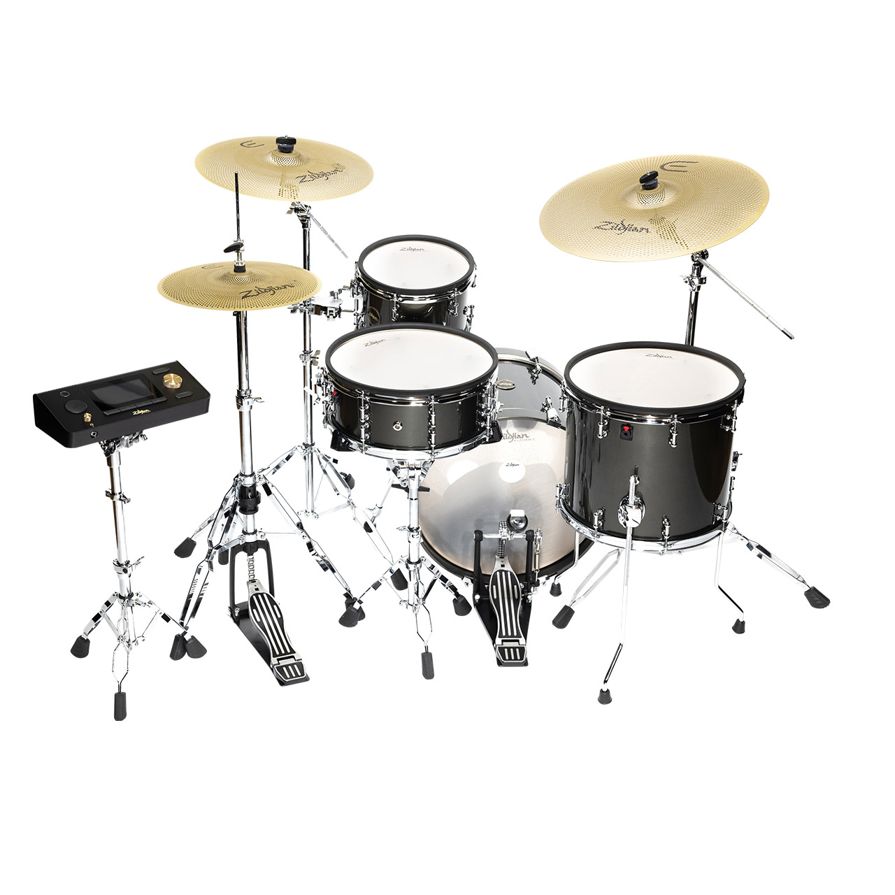 ZILDJIAN ALCHEM-E E-Drumset, Gold, Black Gold Foundry Shimmer