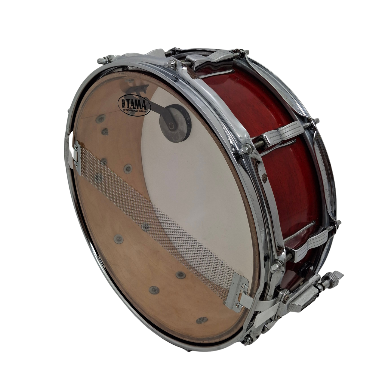 Ludwig Maple Snare Drum 14" x 5" 80er Jahre Blue/Olive Badge