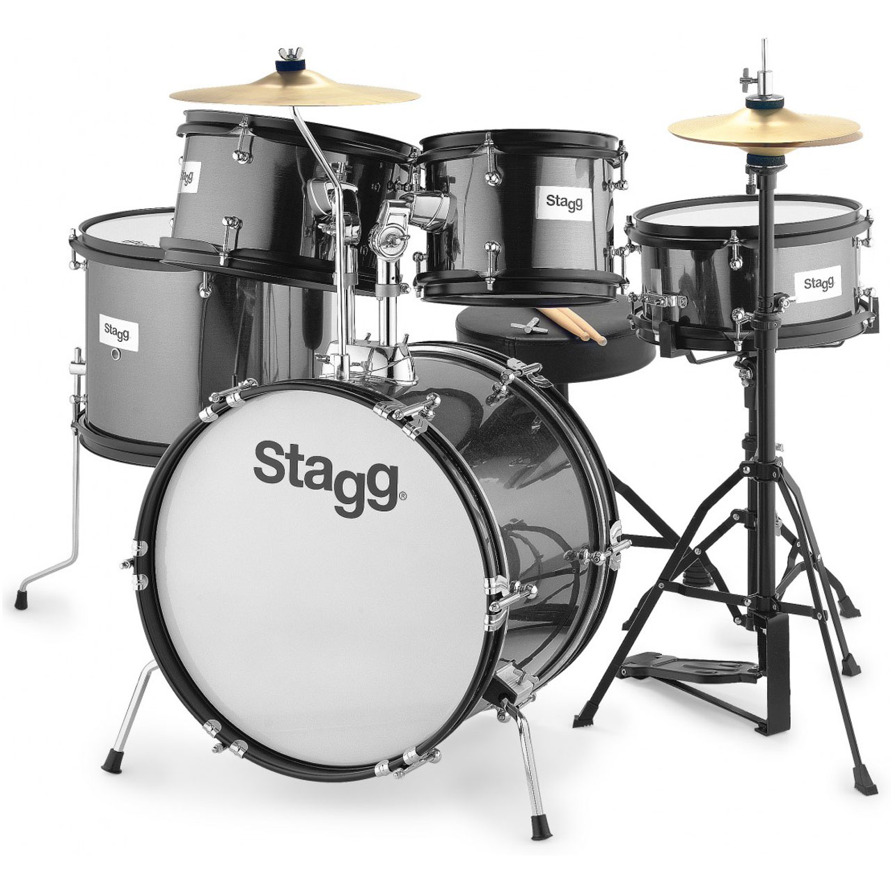 Stagg Junior Drum Set TIM JR 5/16B BK