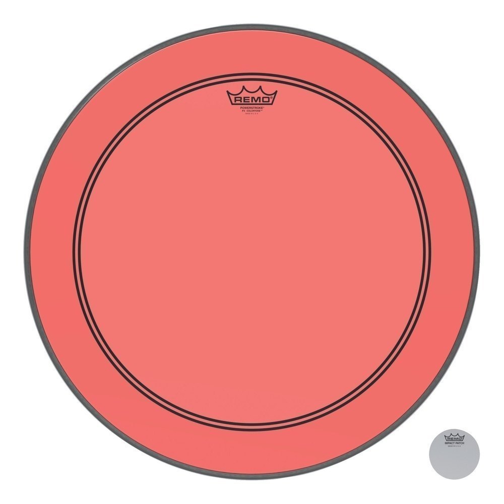 Remo Colortone Powerstroke 3 clear 22" Red