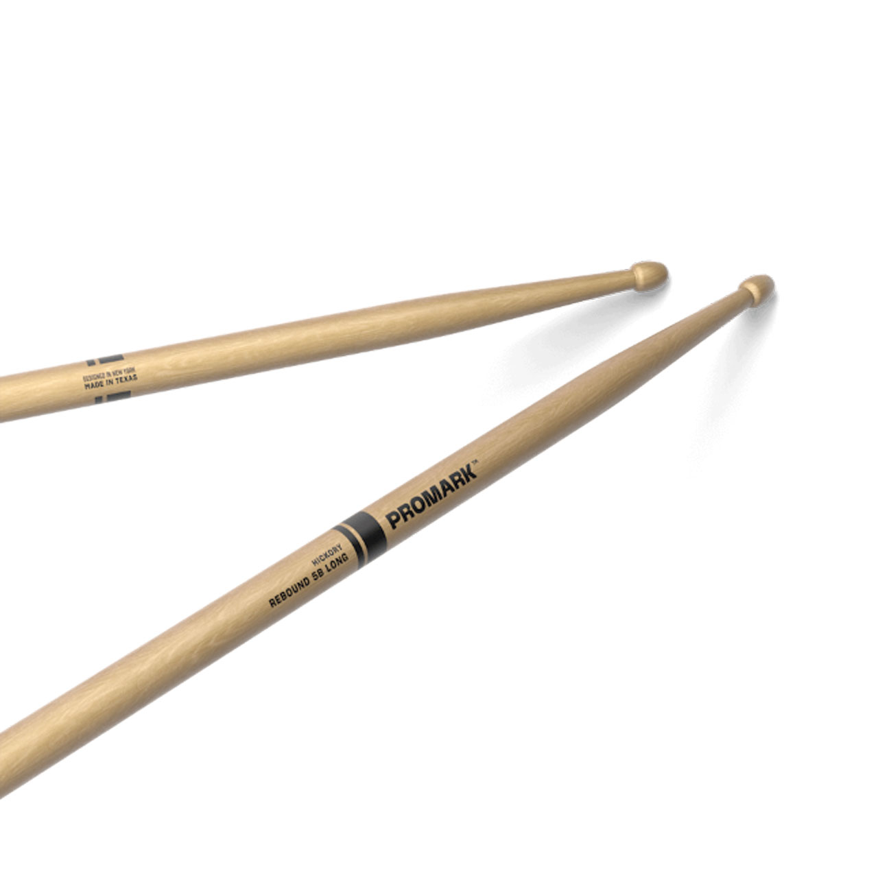 Promark RBH595LAW Rebound 5B Long Hickory Drumsticks