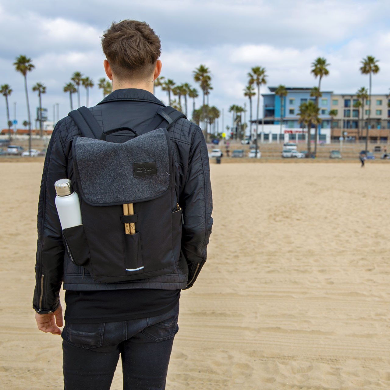 Zildjian Rucksack, grau, Flap Laptop Backpack