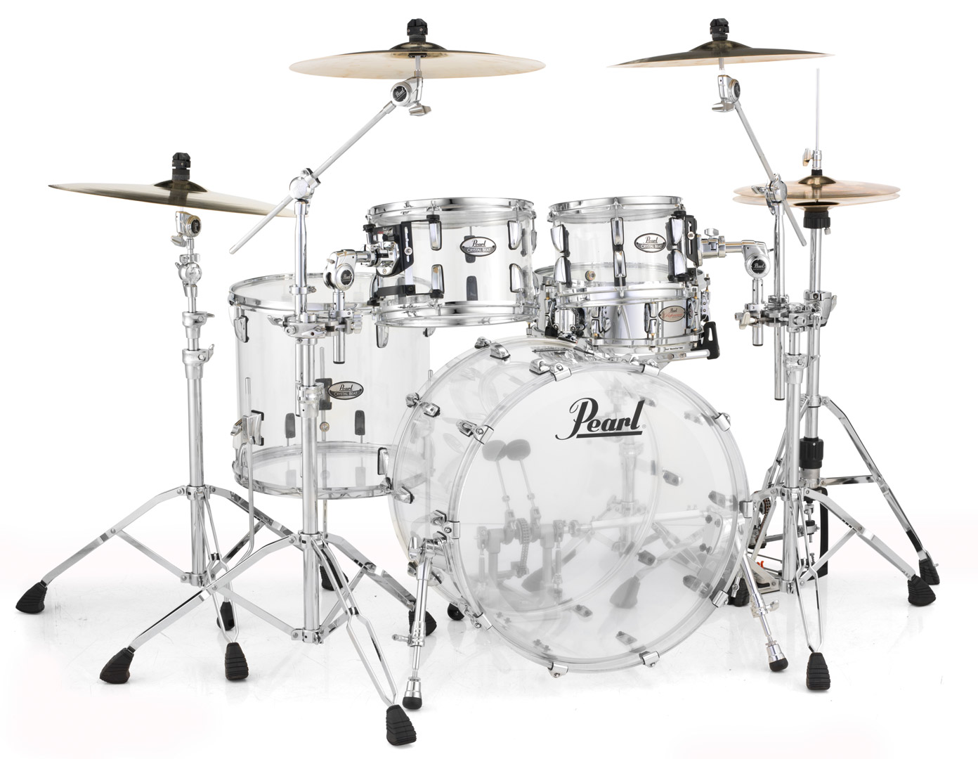 Pearl Crystal Beat Shell Set in Ultra Clear
