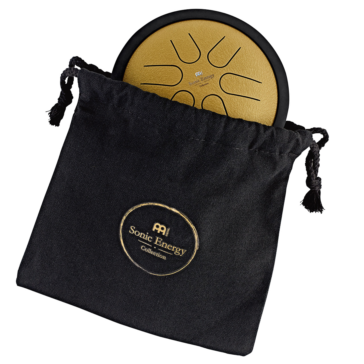 Meinl MSTD3G Sonic Energy Mini Steel Tongue Drum, Gold, B Major