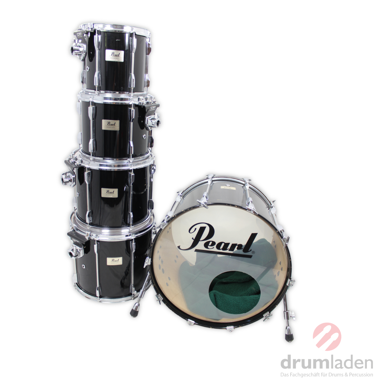 Pearl Session Elite SLX Schlagzeug Piano Black, gebraucht