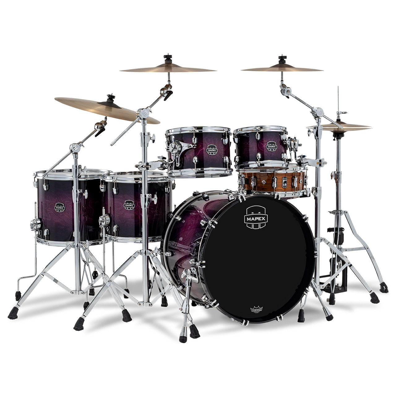Kopie von Mapex Saturn VI Stage+ Shell Set, Royal Purple Burst #1