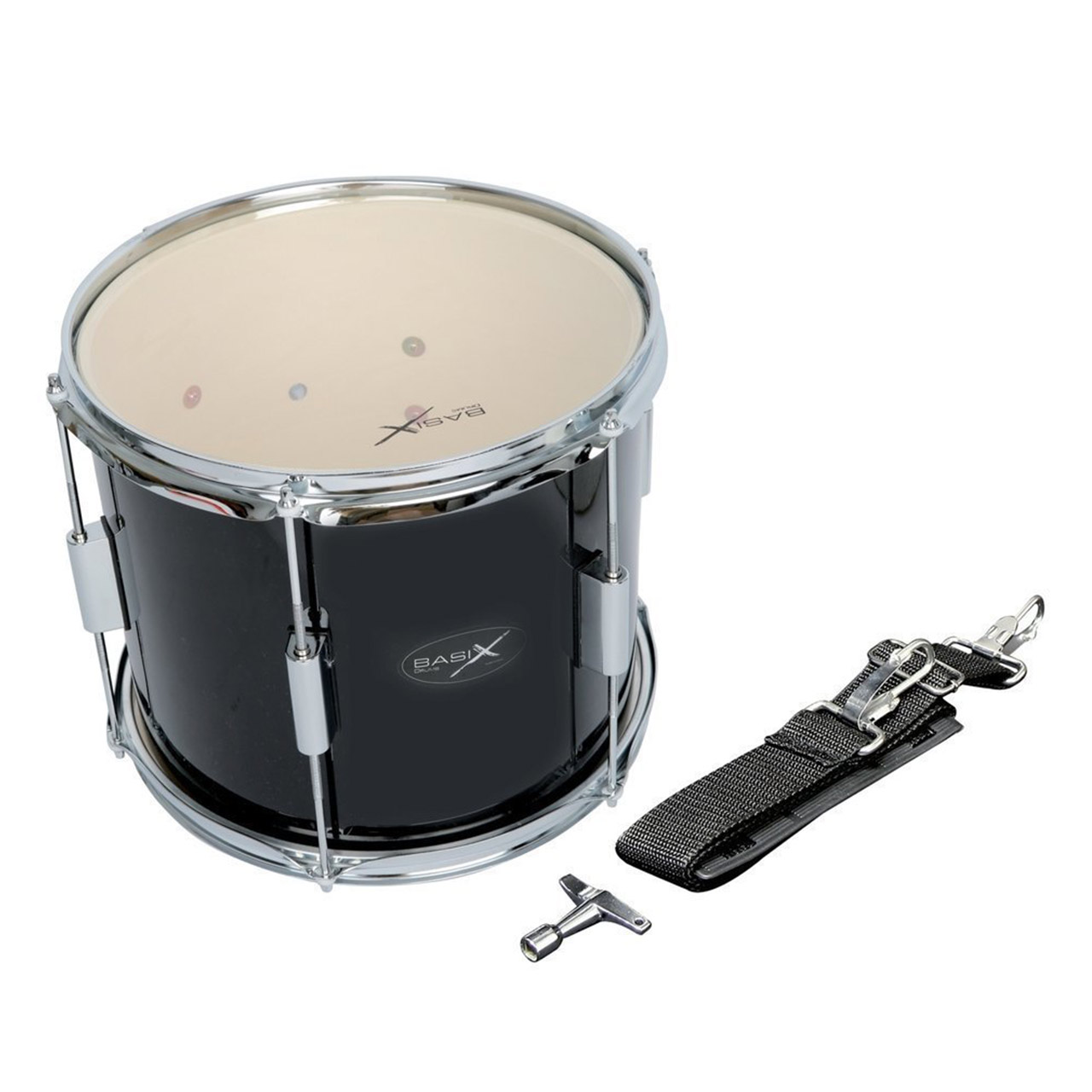 Basix Marching Drum 12" x 10", schwarz