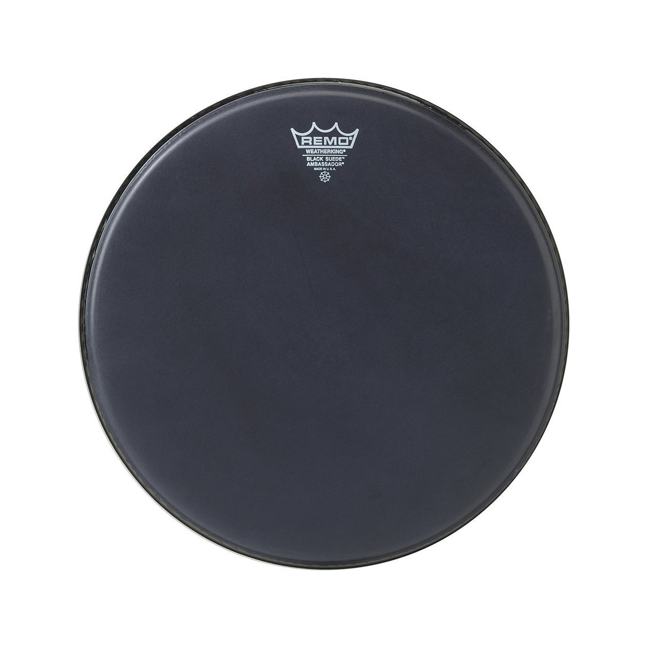 Remo Ambassador Black Suede 8"