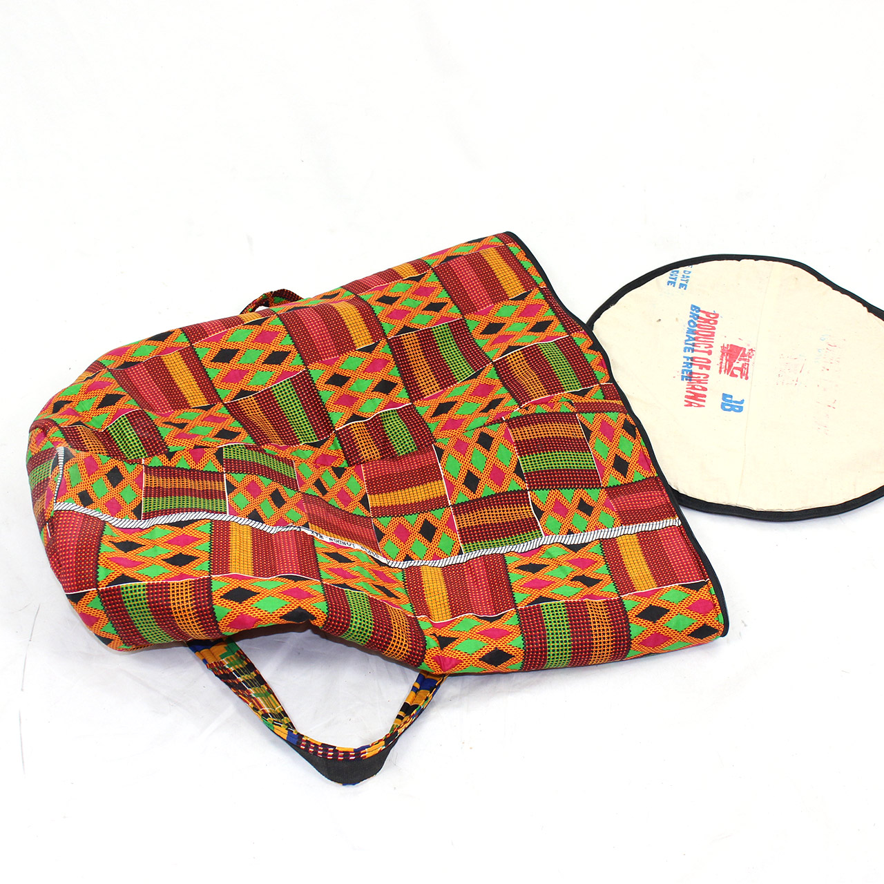 Kpanlogo Trommel 10" - handgemacht, gebraucht inkl. Bag