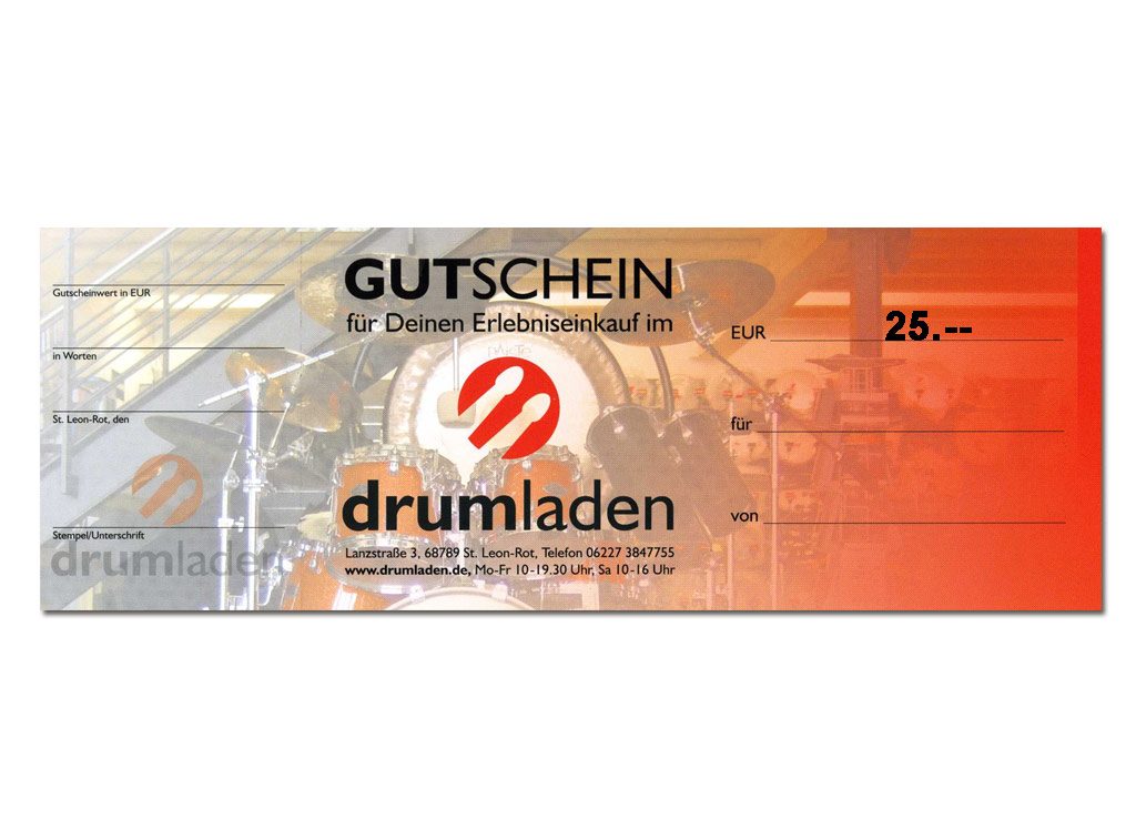 Geschenkgutschein zum Selbstausdrucken