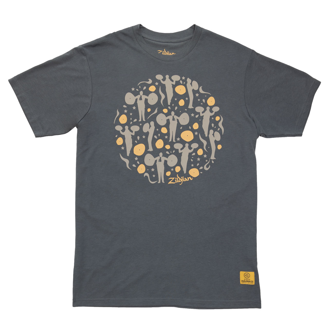 Zildjian T-Shirt, 400th Anniversary, Classical Tee, L, grau