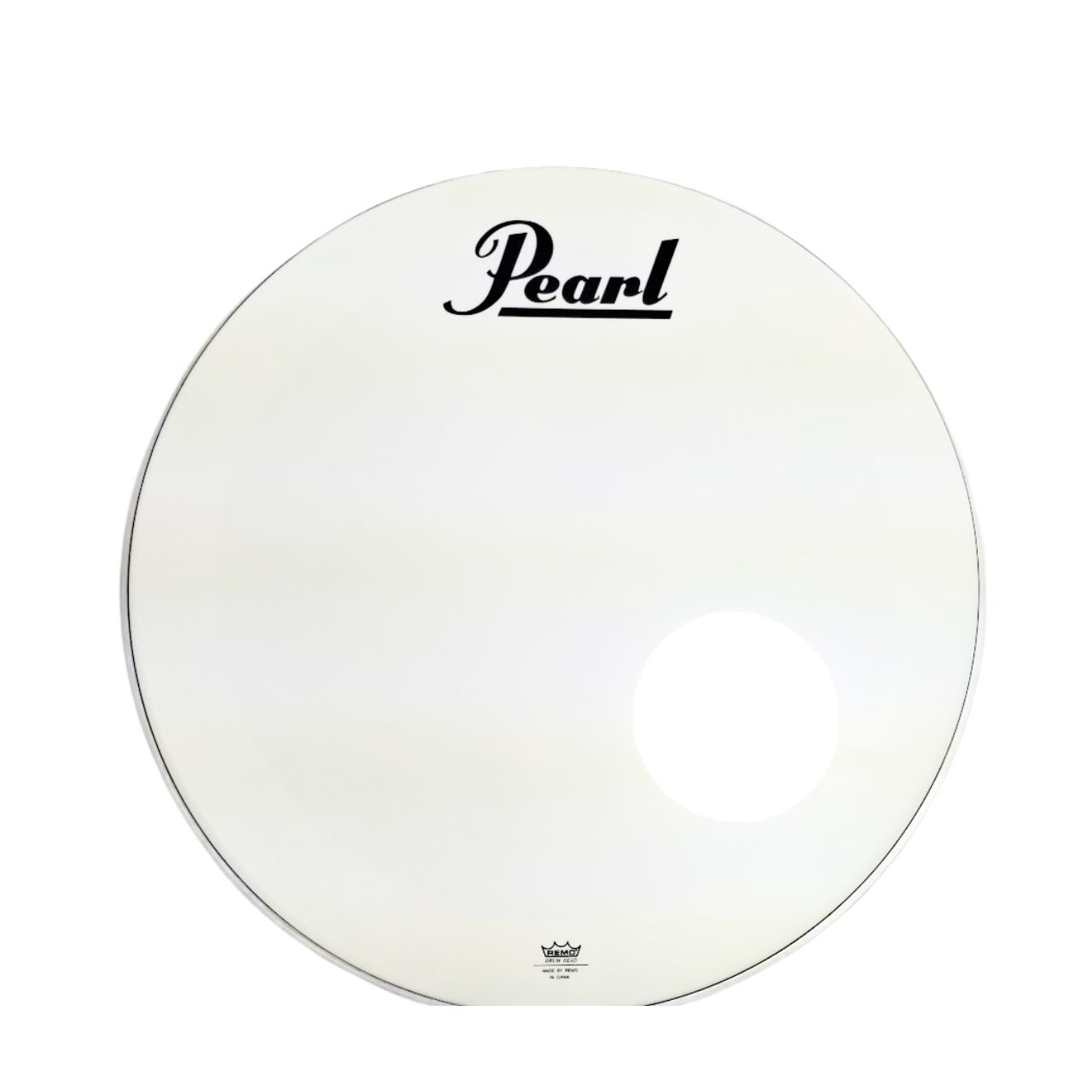 Remo UT 22" White Coated BD Frontfell mit Pearl Logo und Porthole