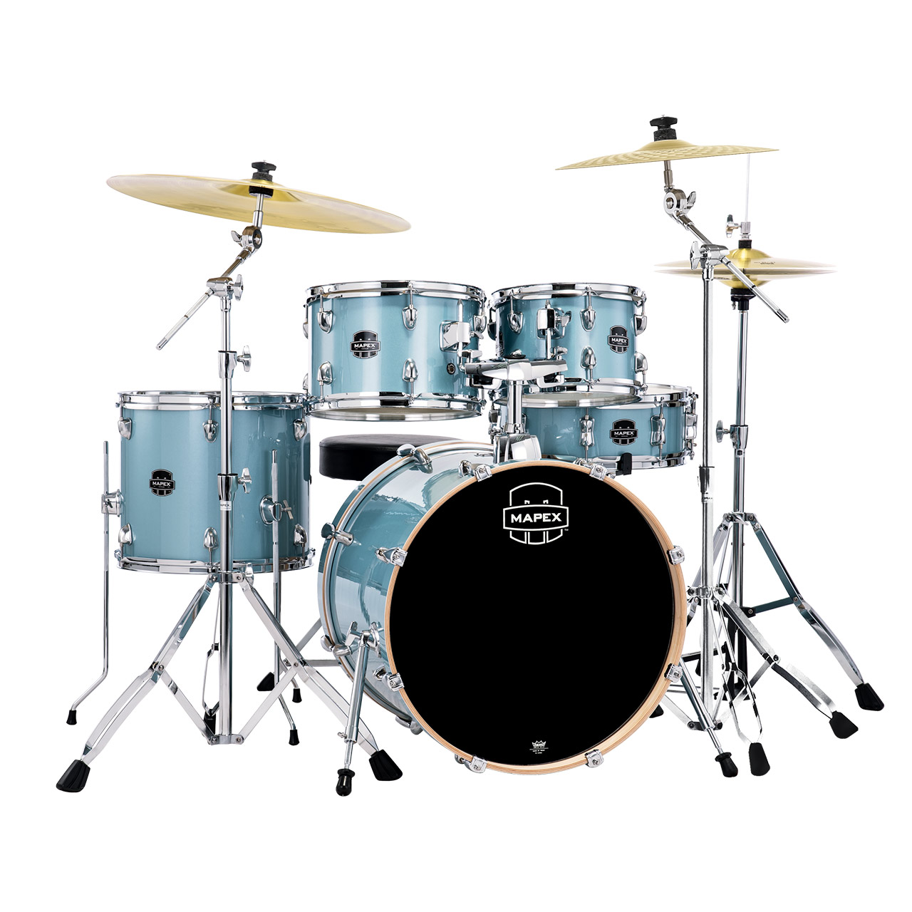 Mapex Venus Fusion MXVE5045FTCVJ Aqua Blue Sparkle #VJ