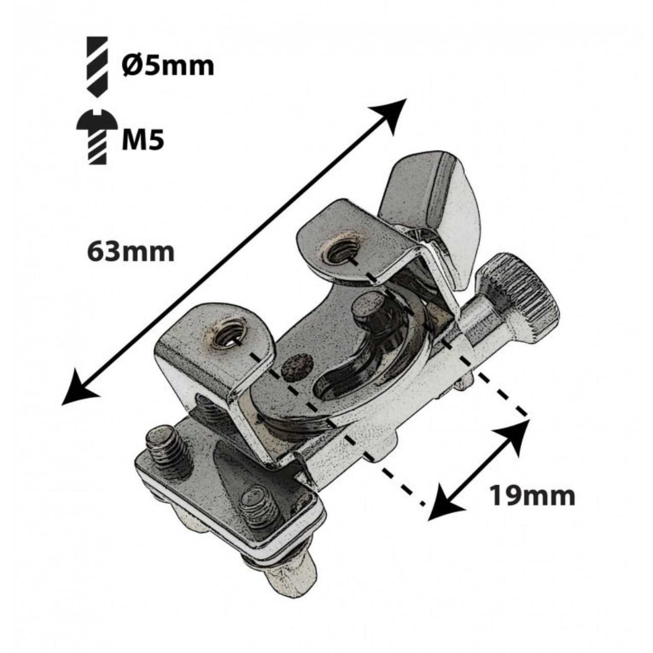 SD STO8 - Piccolo Snaredrum Abhebung Lochabstand 19mm