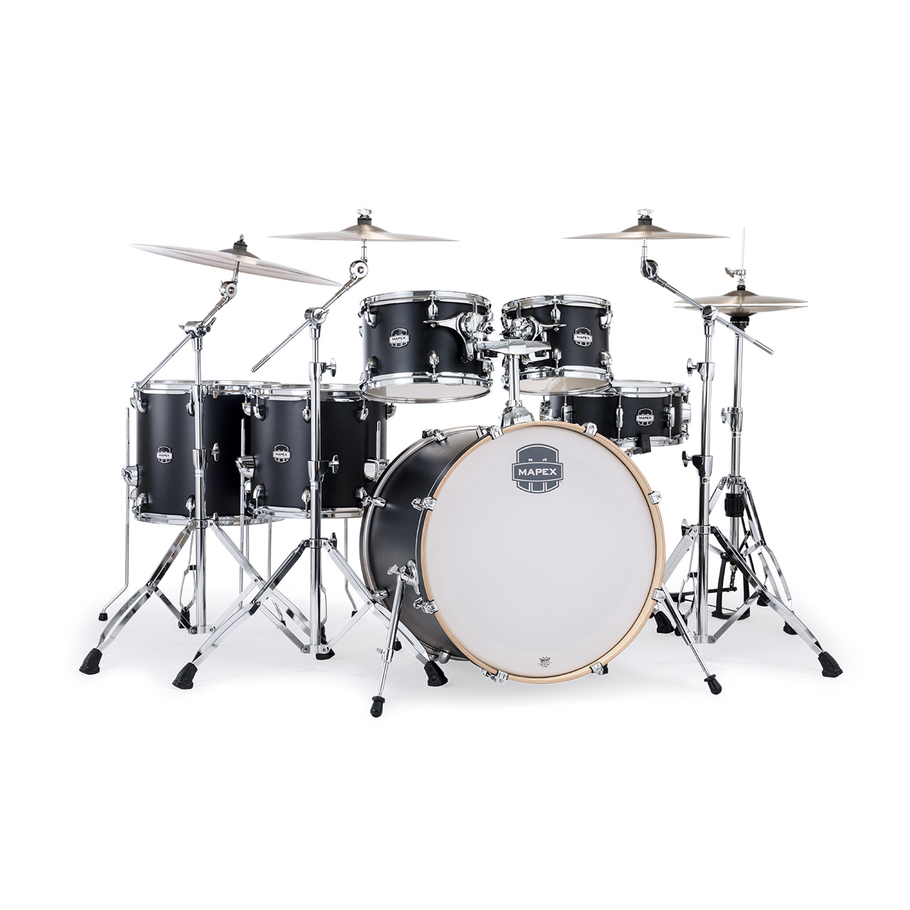 Mapex Mars Maple Stage+ Matte Black Shellset