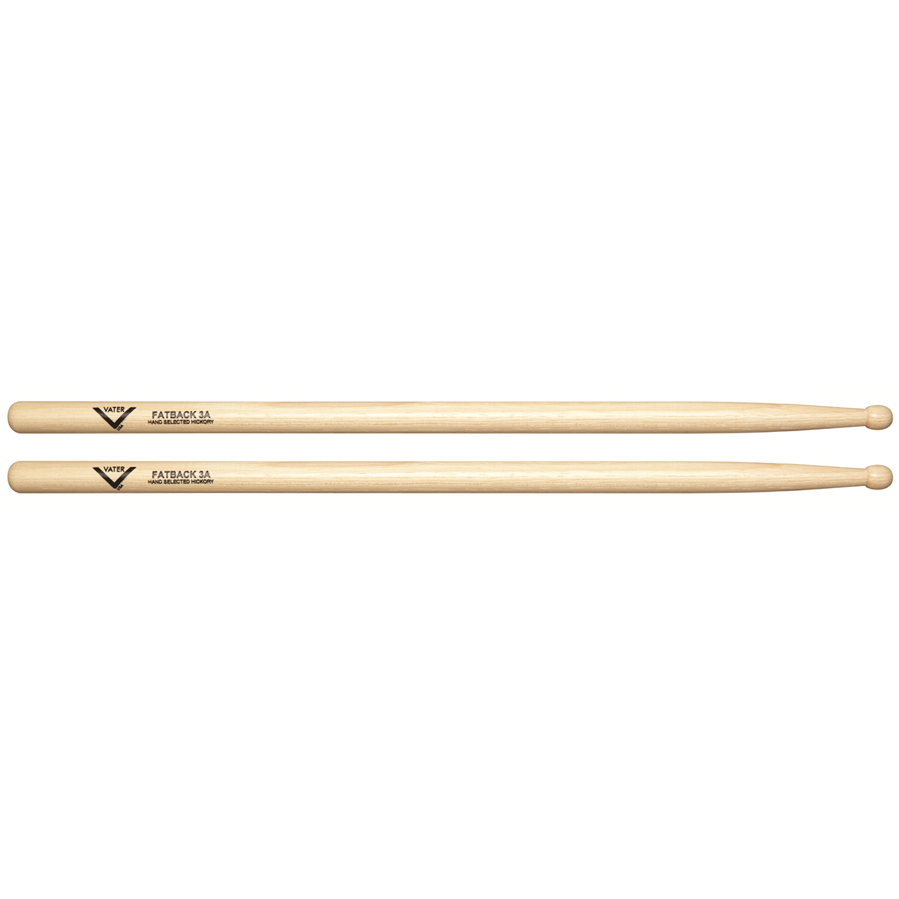 Vater Fatback 3A Drumsticks Hickory Wood Tip