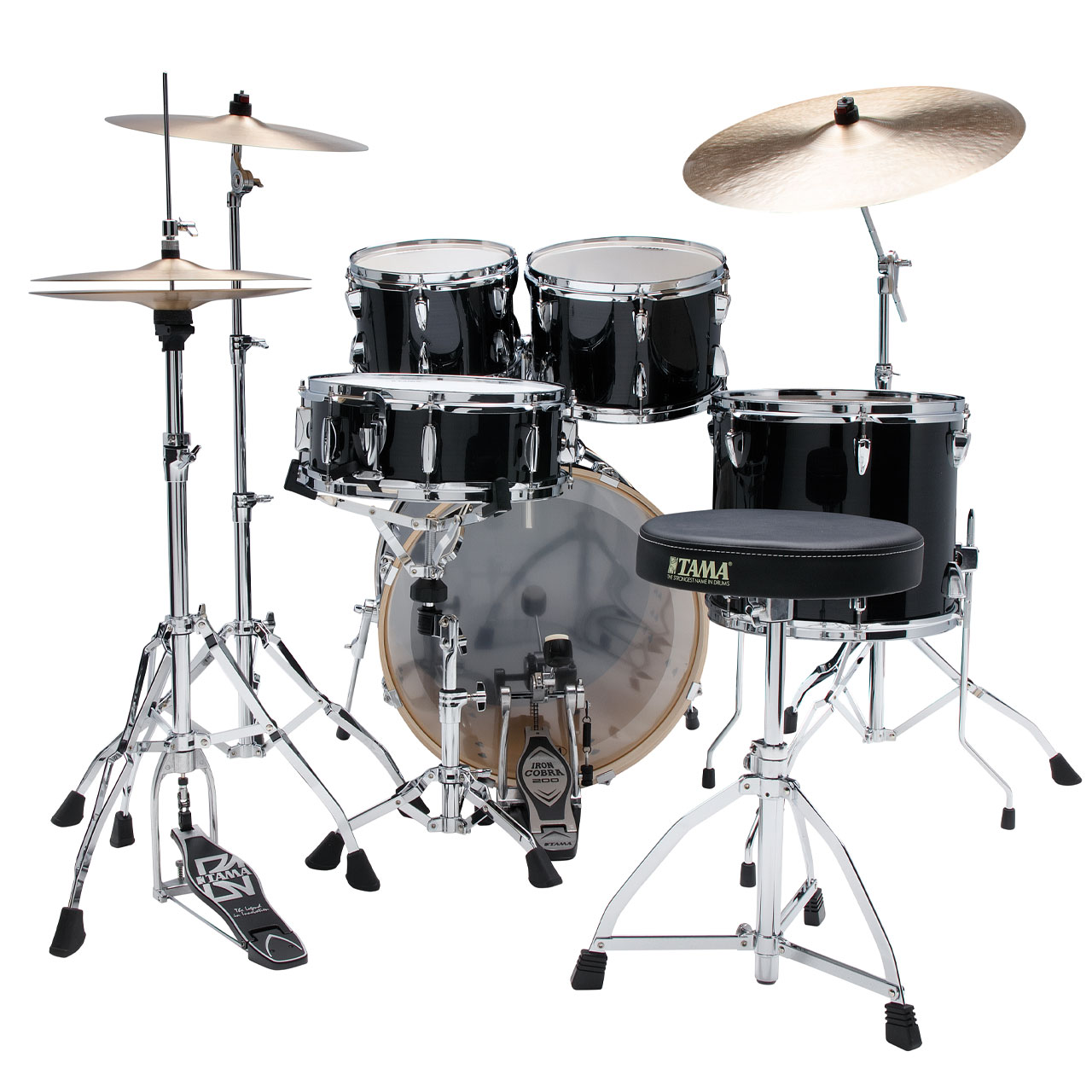 Tama Imperialstar IP50H6W-HBK Hairline Black mit 20" Bassdrum