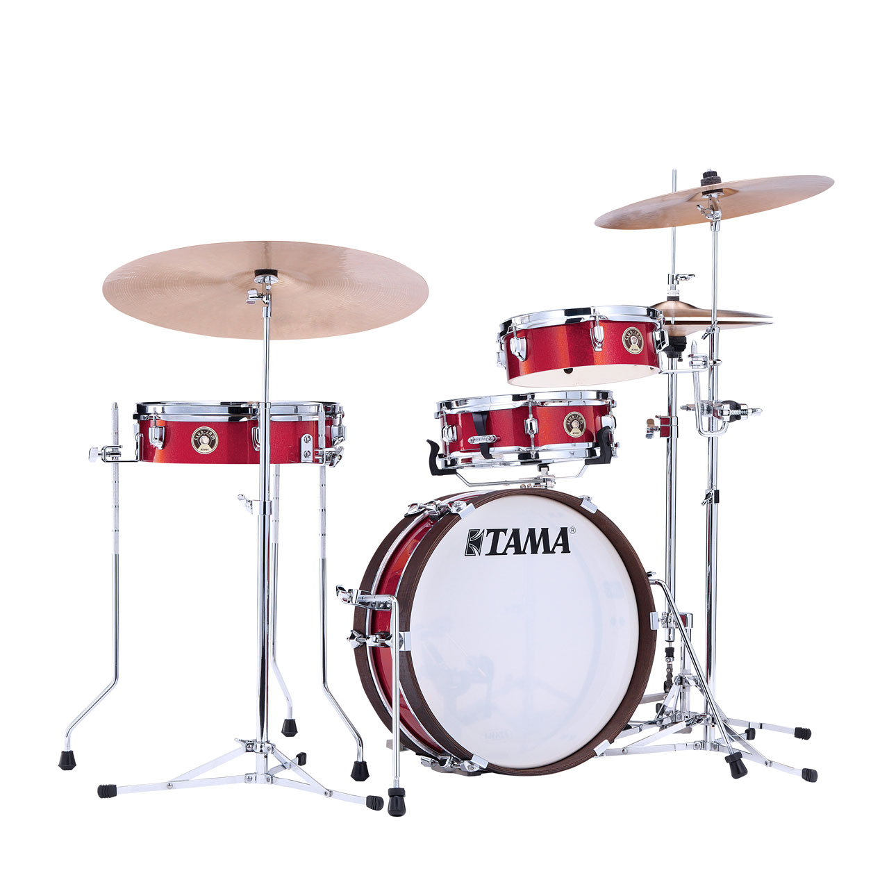 Tama Club-Jam Pancake Drumset 4-teilig Burnt Red Mist