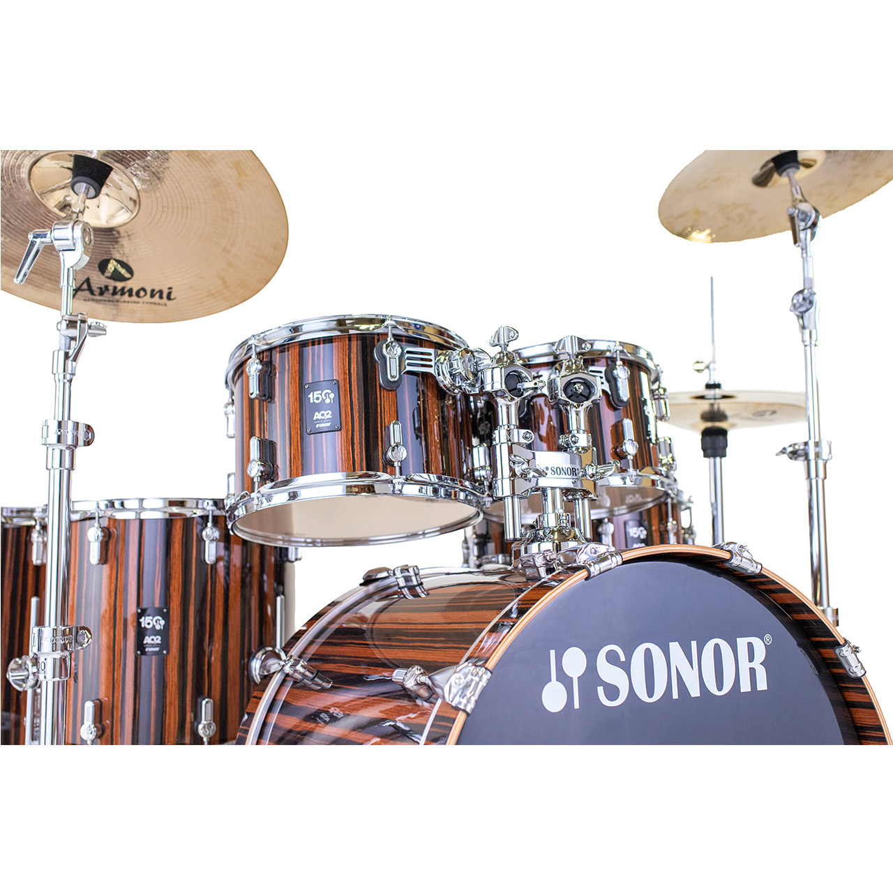 Sonor AQ2 150th Anniversary Shell Set in Ebenholz