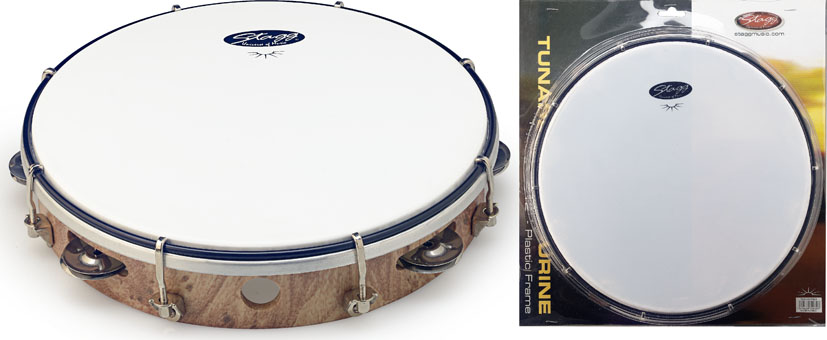 TAB-110P/WD 10" Tambourin mit 1 Schellenreihe