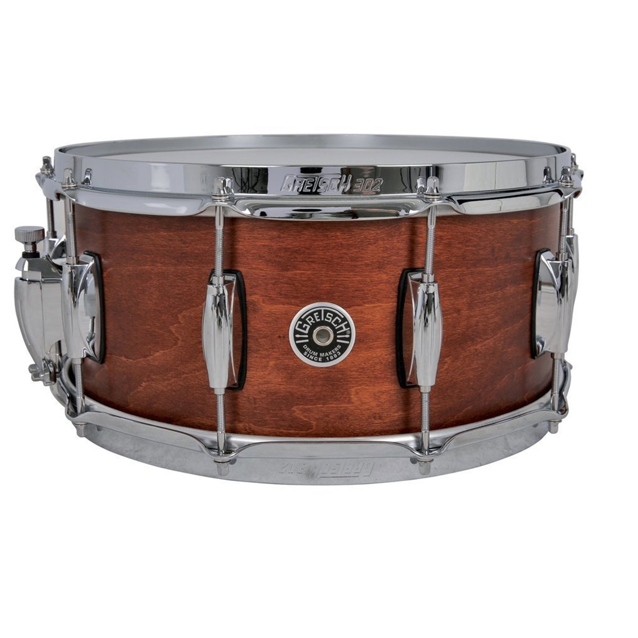 Gretsch Brooklyn Wood 14" x 6,5" Mahogany Stain Satin Lacquer