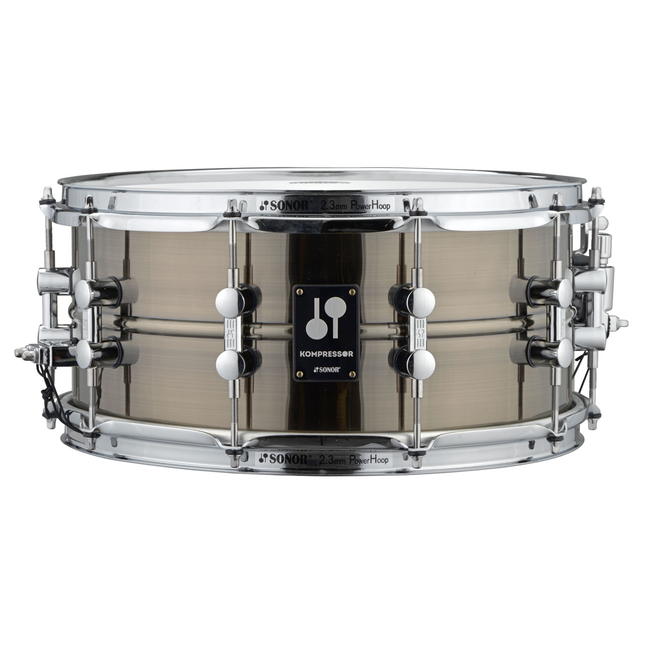 Sonor Kompressor Snare Drum 14" x 6.5" Messing Schwarz vernickelt