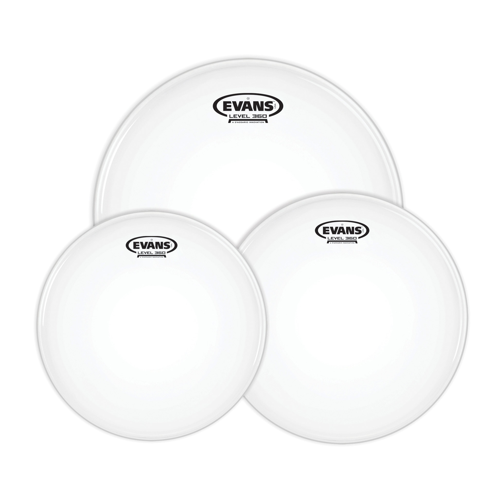Evans G1 (coated) Standard Tom Pack ETP-G1CTD-S