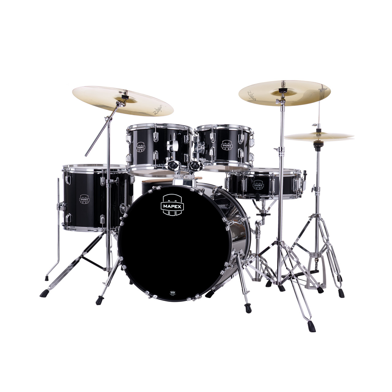 Mapex Comet Fusion Pro Pack Komplettset, Dark Black MXCM5045FTZDK