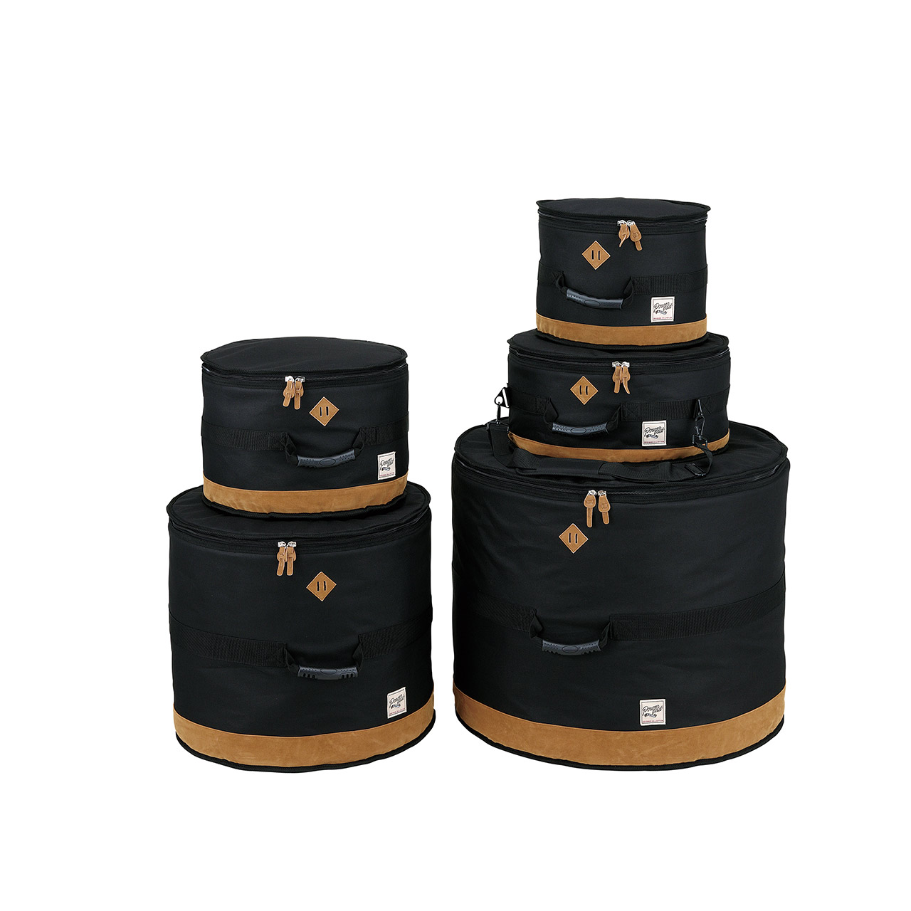 Tama TDSS52KBK Black Powerpad Taschensatz für Schlagzeug