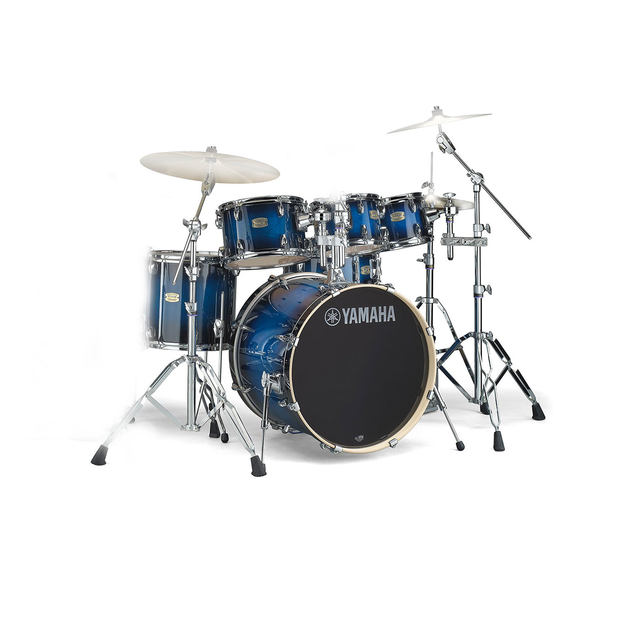Yamaha Stage Custom 6-piece Set in Deep Blue Sunburst inkl. Hardware