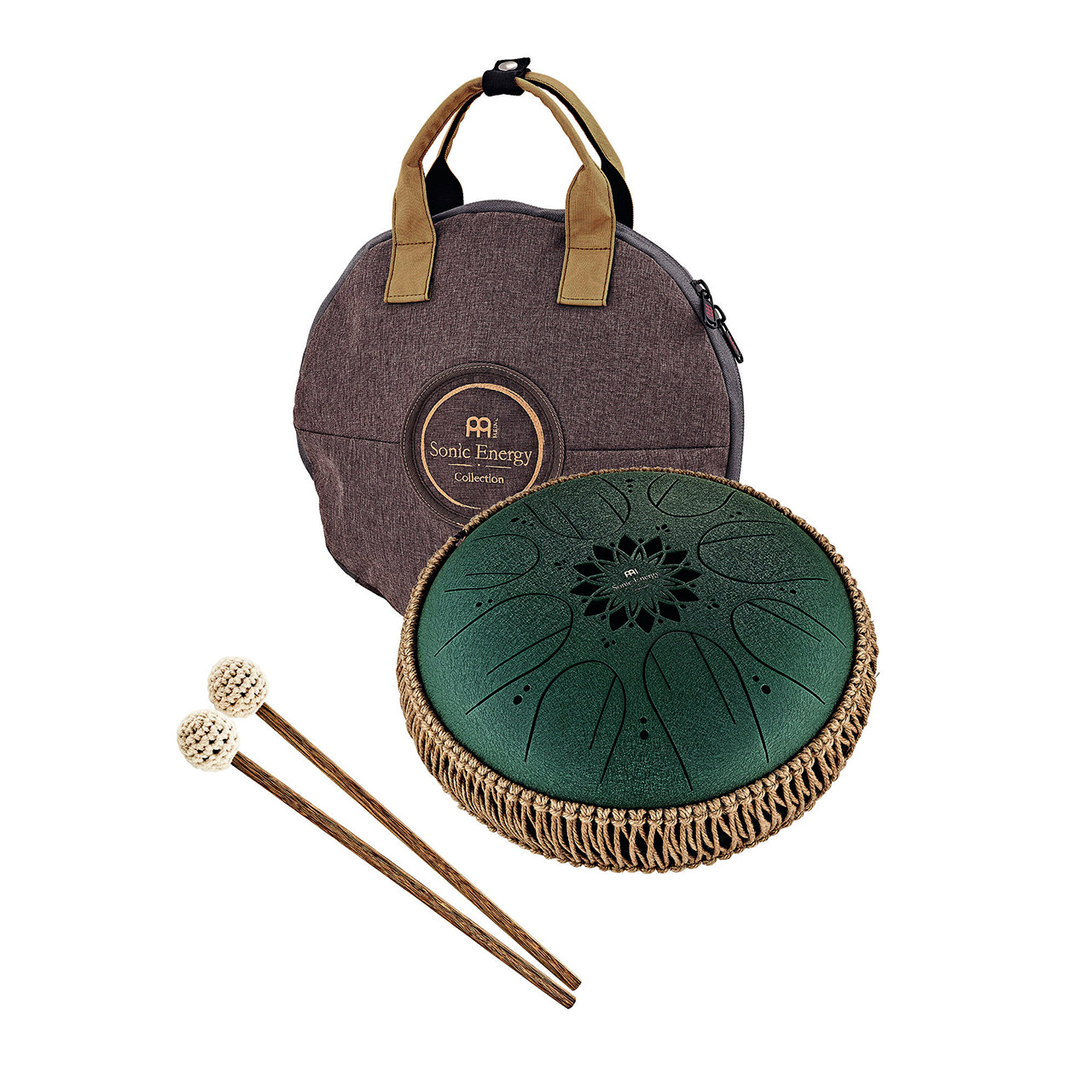 MEINL MOSTD4DG Medium Octave Steel Tongue Drum 10" - Dark Green