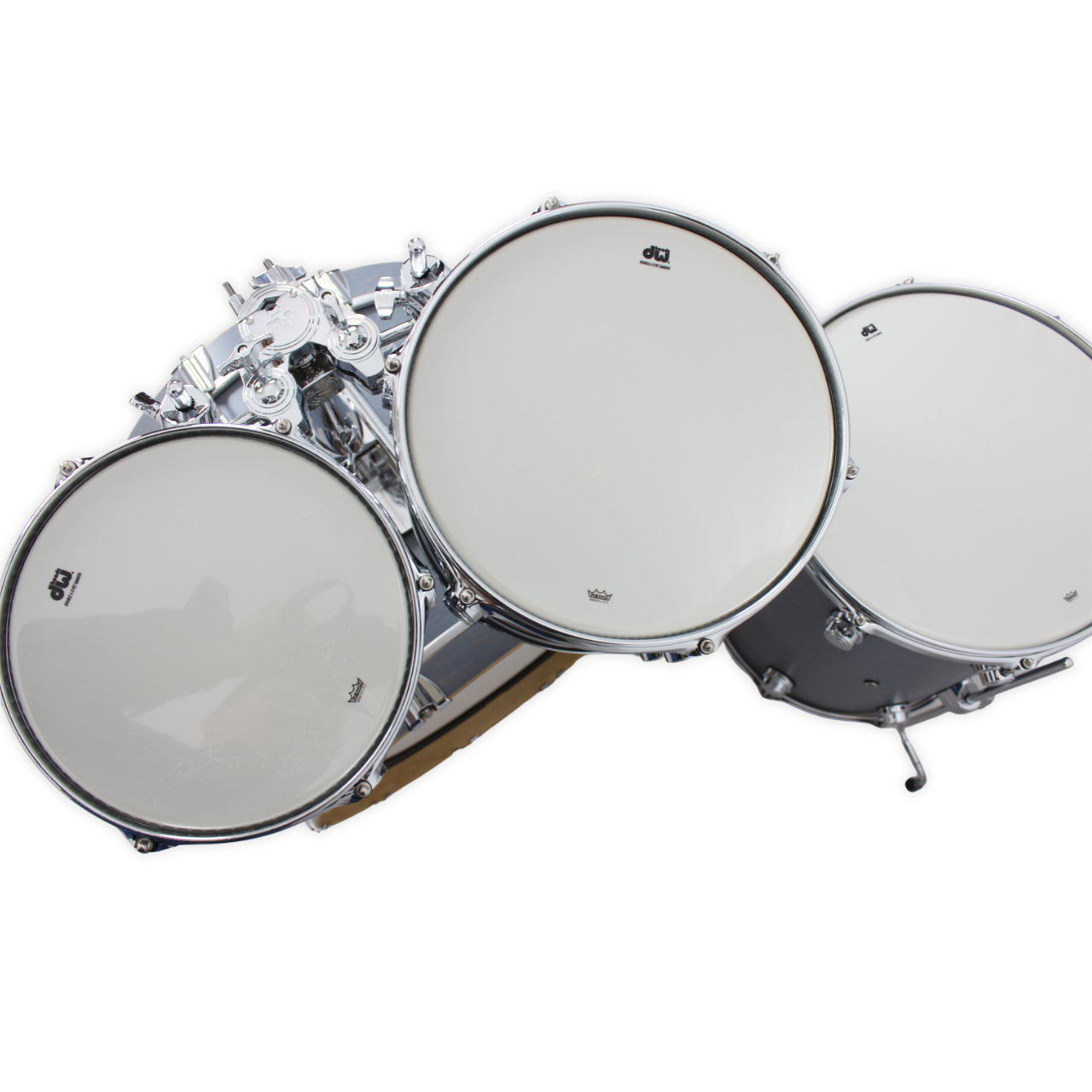 DW Collectors Jazz Shellset Cherry/Gum in Satin Grey