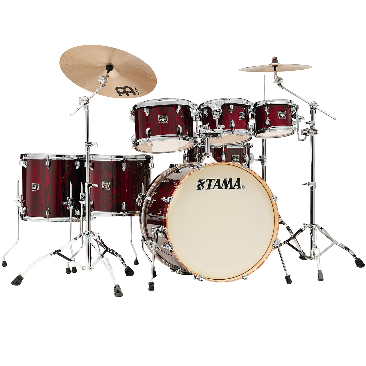 TAMA Superstar Classic Exotix CL72R-PGGP Shell Kit 7 teilig Gloss Garnet Lacebark Pine