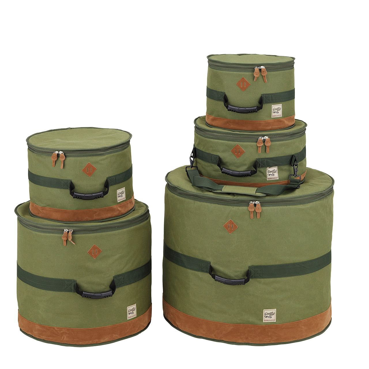 Tama TDSS52KMG Moss Green Powerpad Taschensatz für Schlagzeug