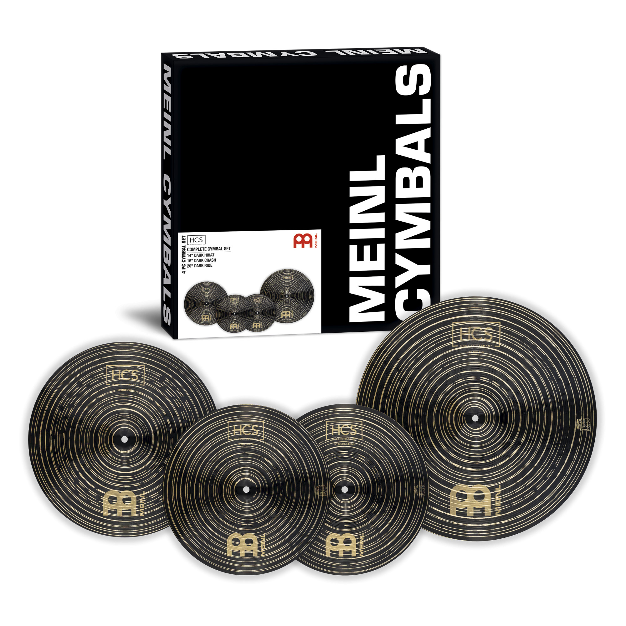 Meinl HCS Dark Complete Cymbal 3pcs Set