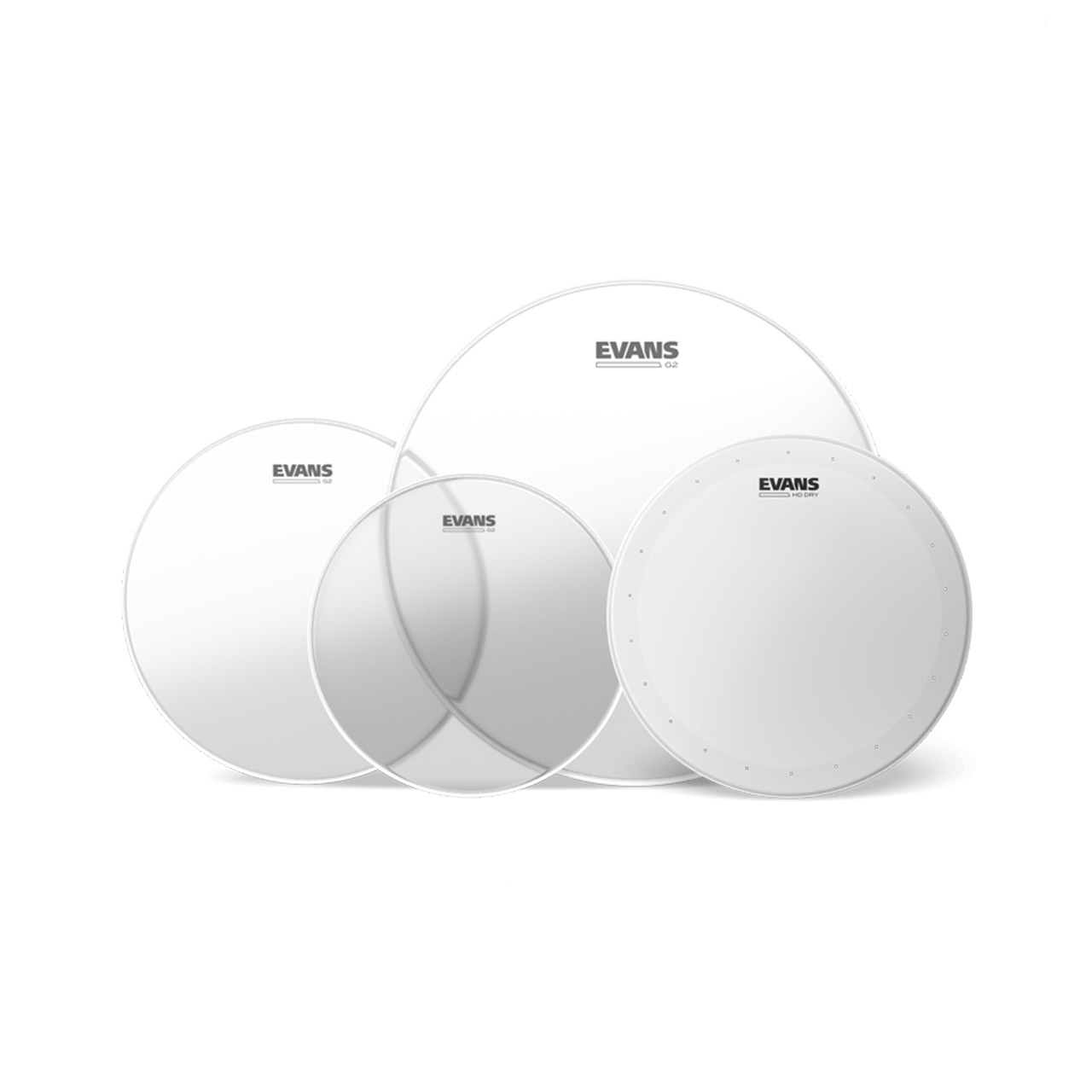 Evans G2 Clear Tom Pack Rock inkl Snarefell EPP-G2HDD-R