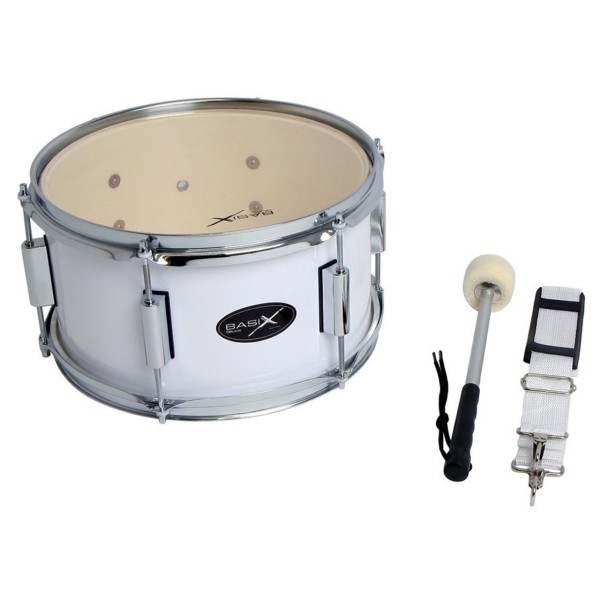 Basix Marching Drum 14" x 10", weiss