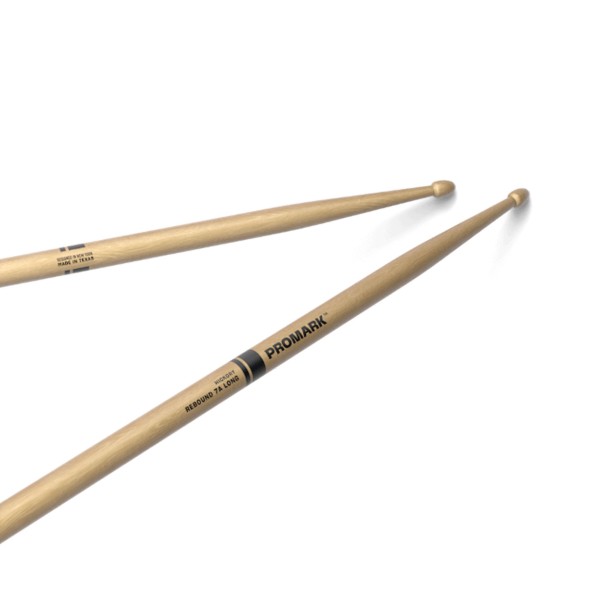 Promark RBH535LAW Rebound 7A Long Hickory Drumsticks