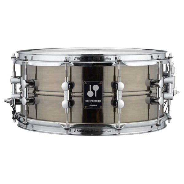 Kopie von Sonor Kompressor Snare Drum 14" x 6.5" Messing Schwarz vernickelt