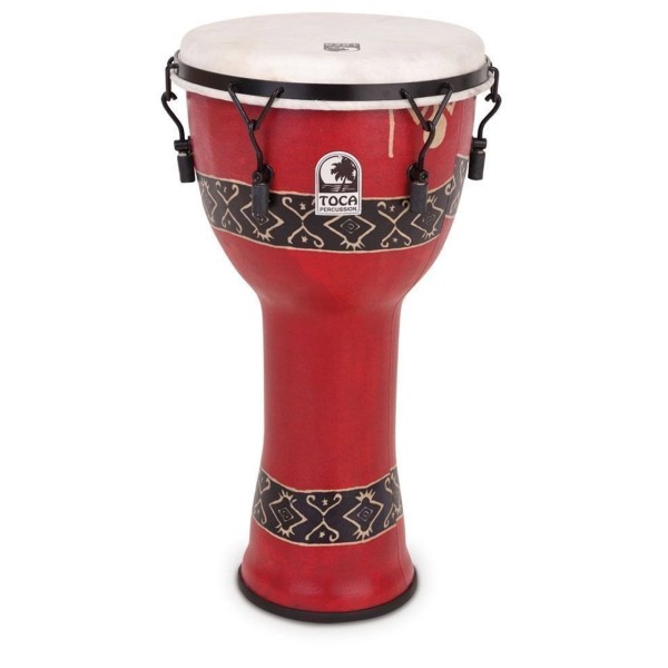 Toca Djembe Freestyle Rope Tuned SFDJ-12K Kente Cloth