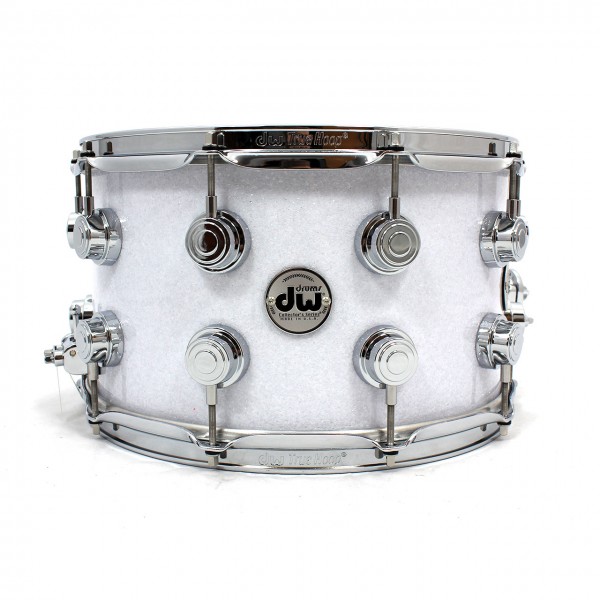 DW Snare 14" x 8" FP-White Glass