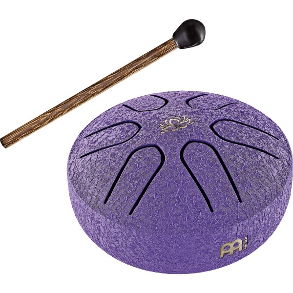 Meinl PSTD1PLF Sonic Energy Pocket Steel Tongue Drum, A Major, Violett, Lotusblume