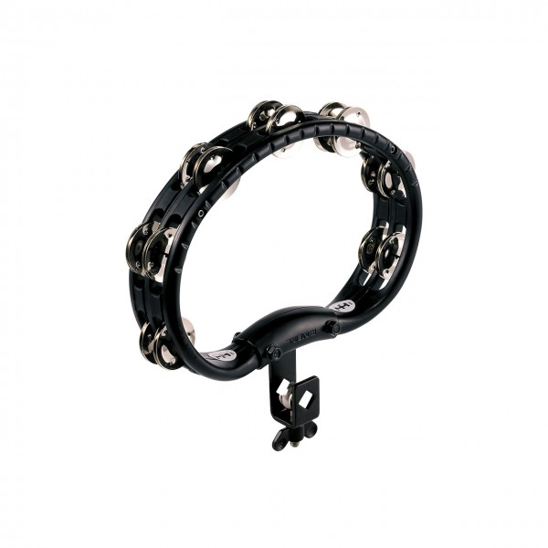 Meinl TMT2BK Tambourine Mit Stahlschellen Montierbar, Black