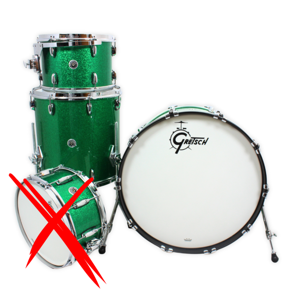 Gretsch Brooklyn Shell Set 3-piece, Green Sparkle