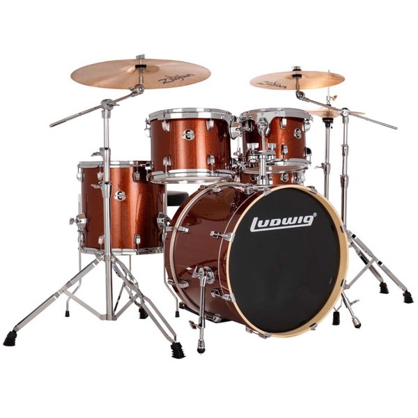 Ludwig Evolution 5-Piece Schlagzeug, Copper