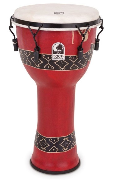 Toca Djembe Freestyle Mechanically Tuned SFDMX-12RP Bali Red