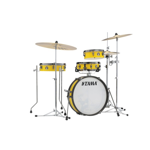 Tama Club-Jam Pancake Shell Kit 4 teilig - Electric Yellow/Black Nickel HW